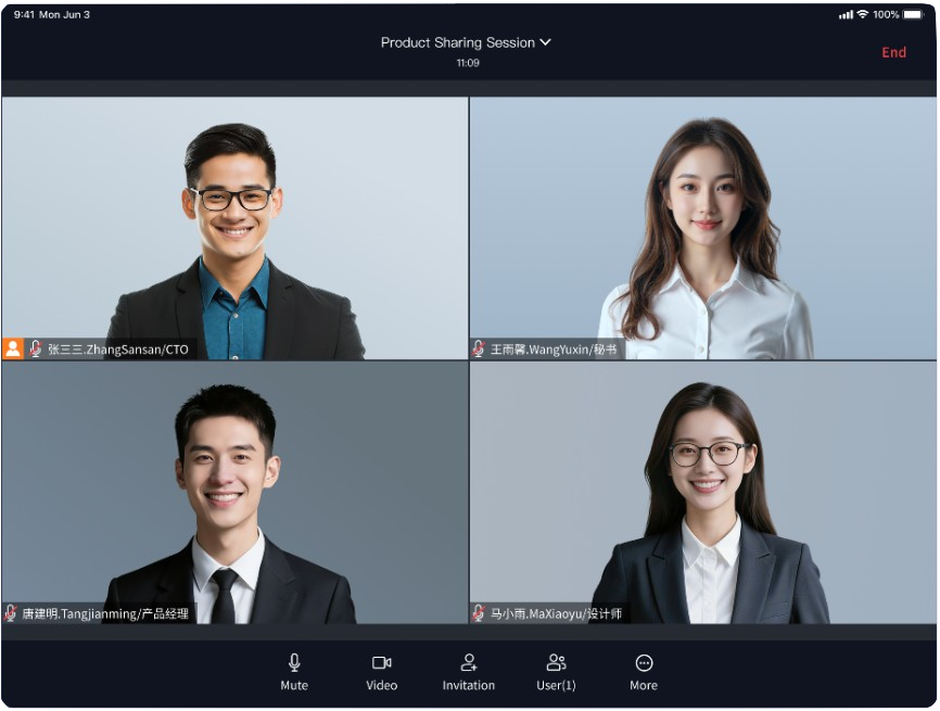 AI auto-generated meeting minutes screenshot