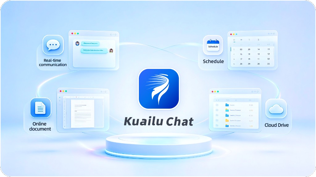 Kuailu Chat: real-time communication, schedule, online document, cloud drive
